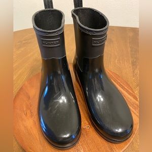 Hunter Short Black Rain Boots 8